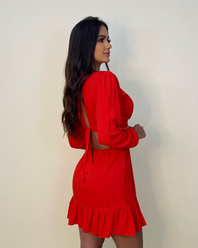Vestido Cláudia - Vermelho