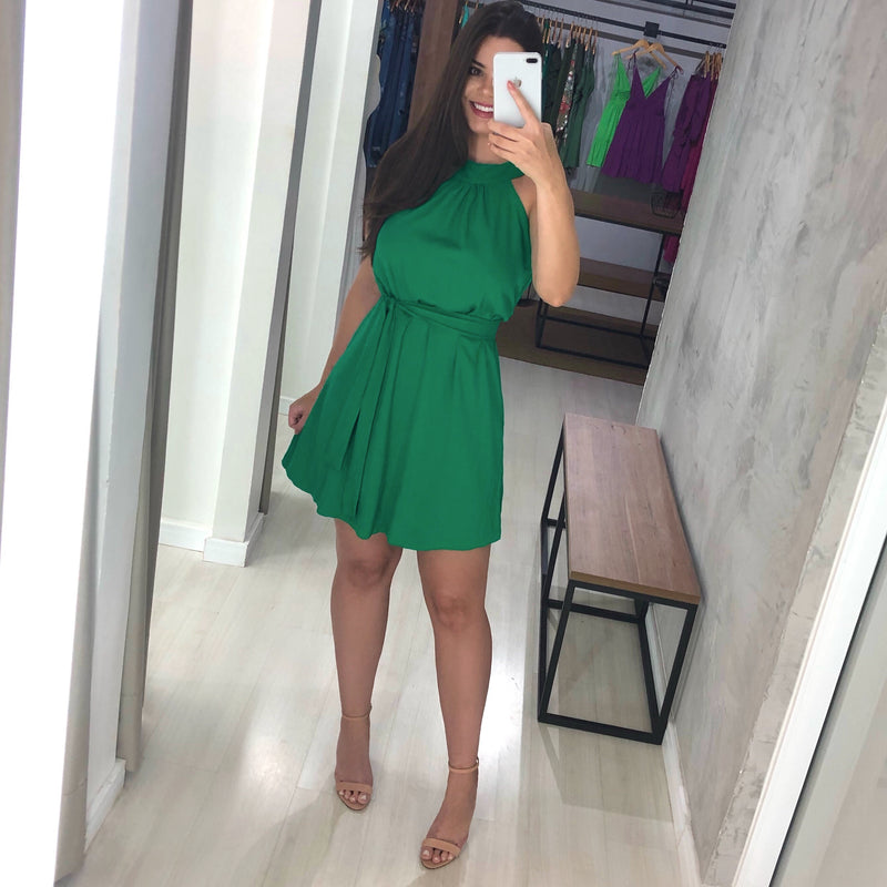Vestido Daiane - Verde Bandeira