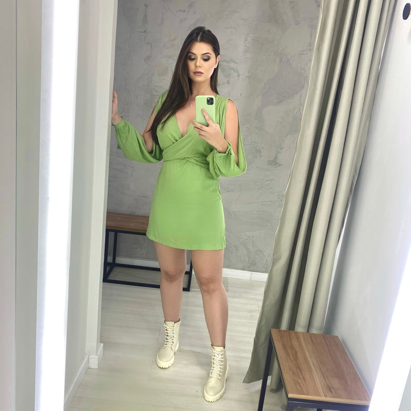 Vestido Marília - Folhagem