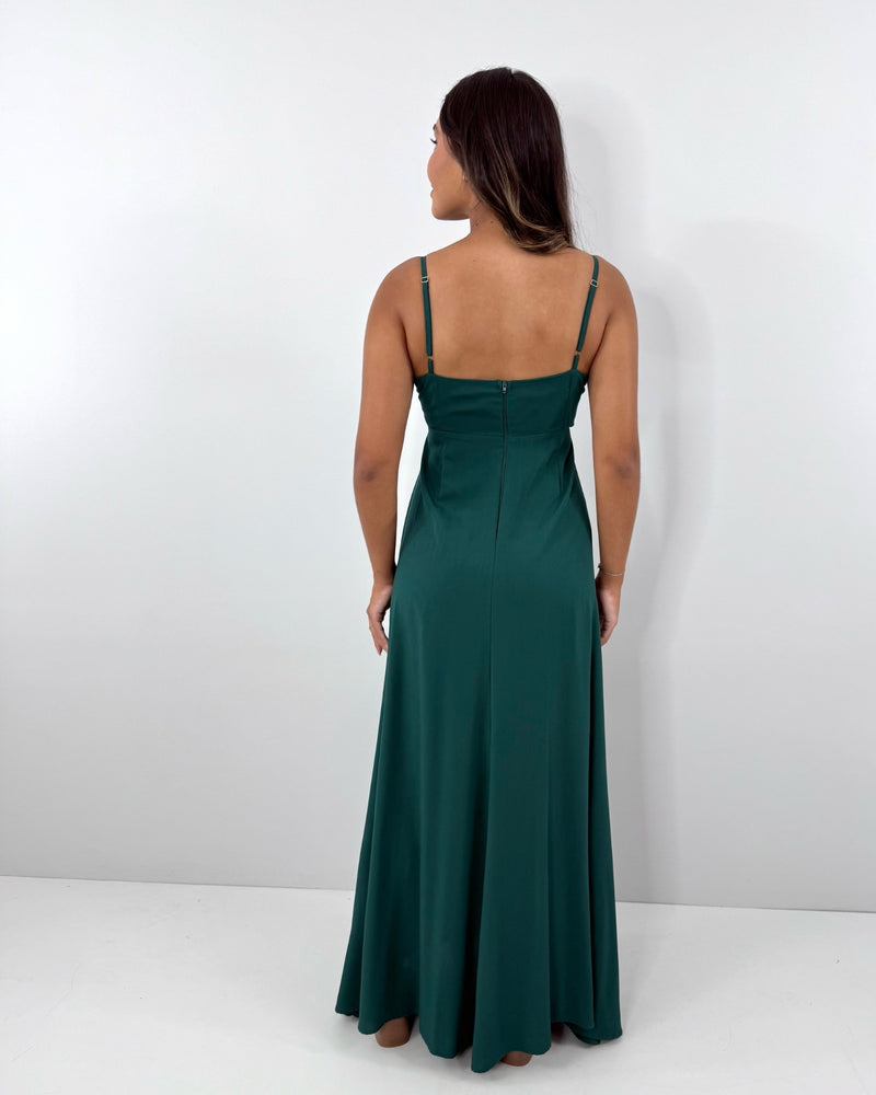 Vestido Eliana - Verde Amazônia