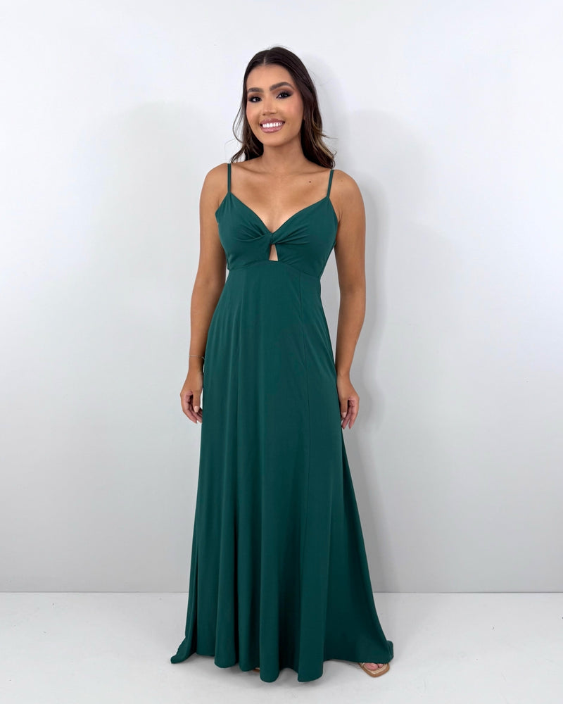 Vestido Eliana - Verde Amazônia