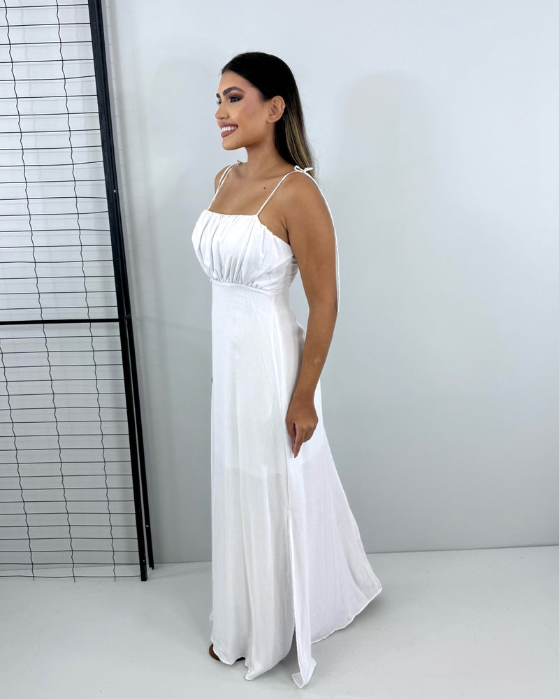 Vestido Drica Longo - Branco