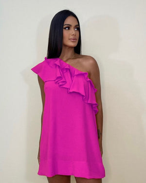 Vestido Lorrane - Fúcsia