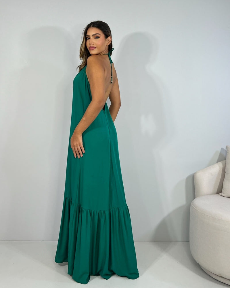 Vestido Brenda - Verde Amazônia