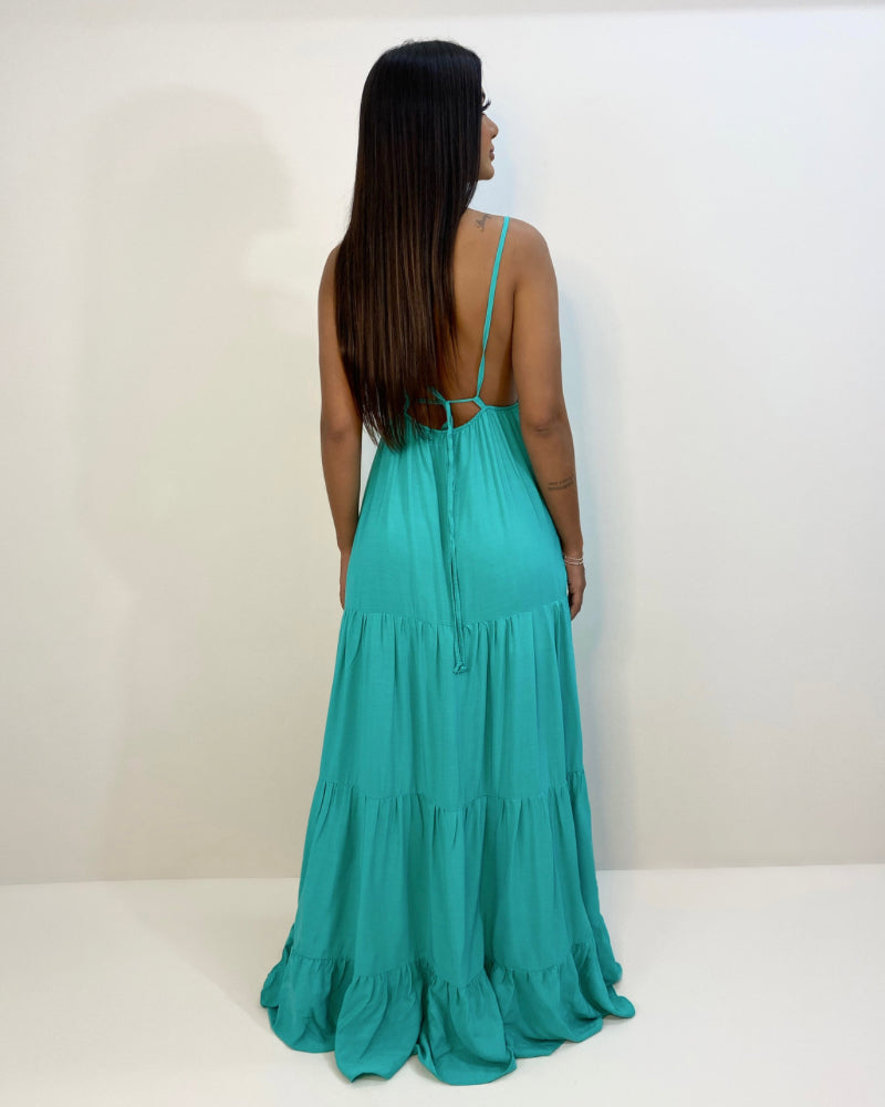Vestido Sophia - Verde Água