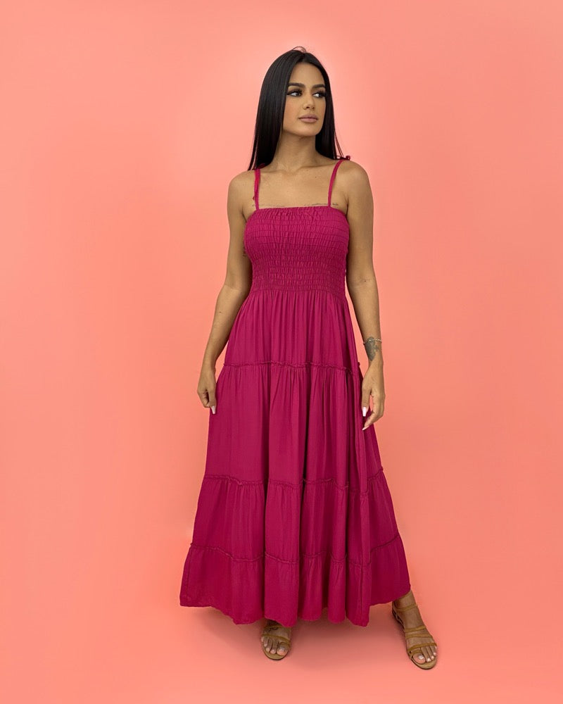 Vestido Gabriela - Cereja