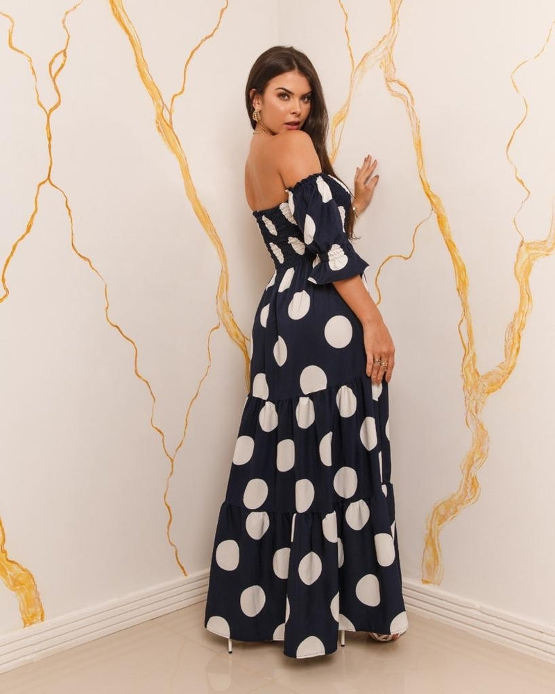 Vestido Jéssica Longo - Poá