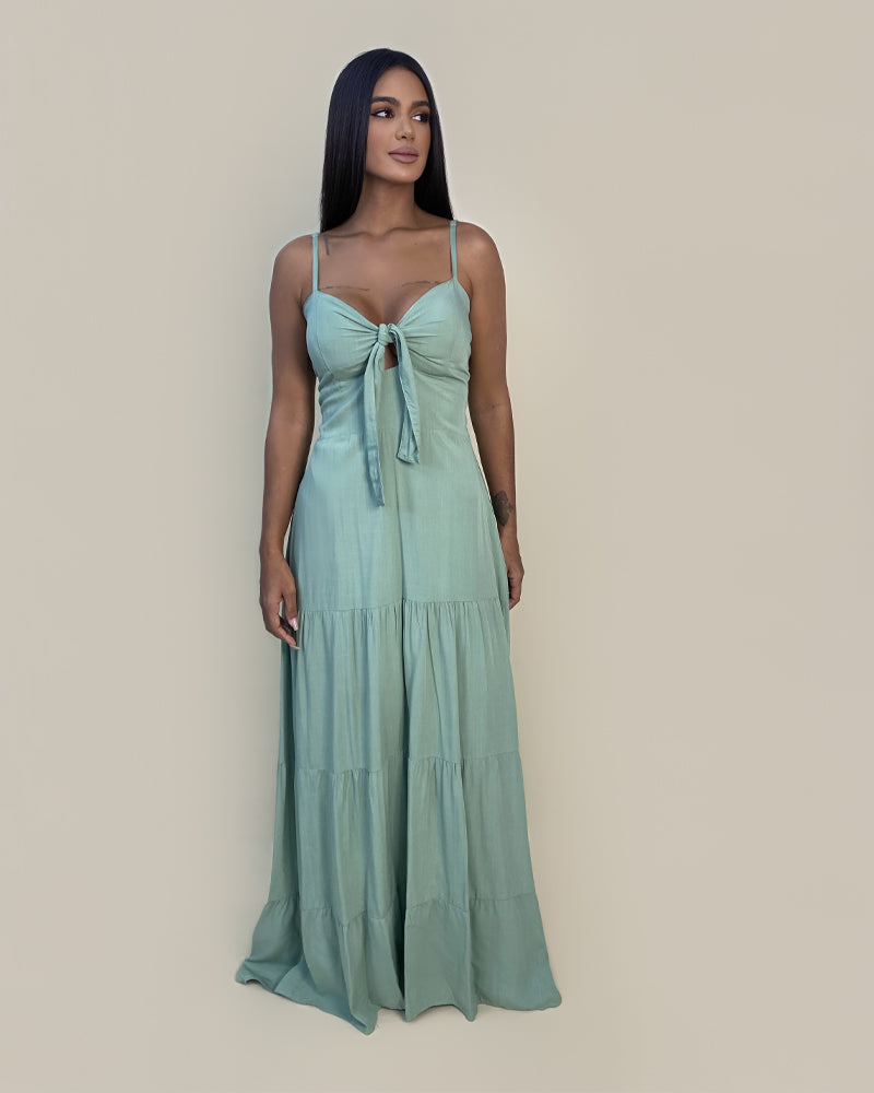 Vestido Camila - Verde Água