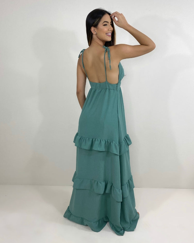 Vestido Elsa - Verde Menta