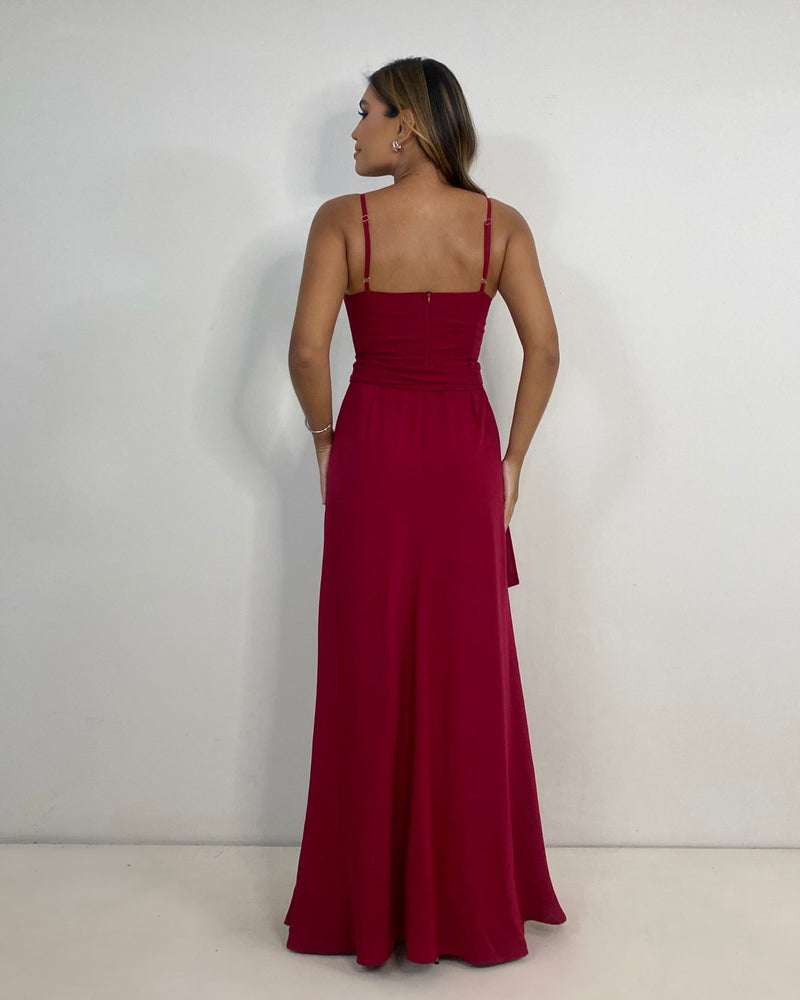 Vestido Lina - Azul Petróleo