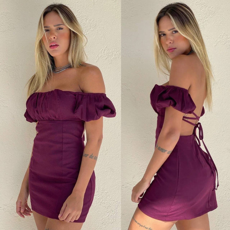 Vestido Thay - Roxo