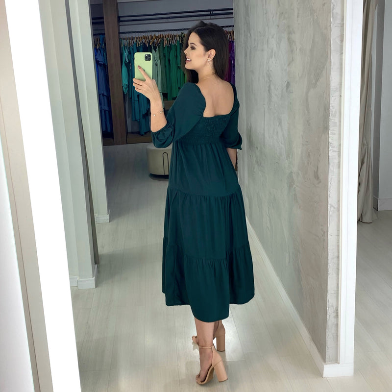 Vestido Juliana - Verde Esmeralda
