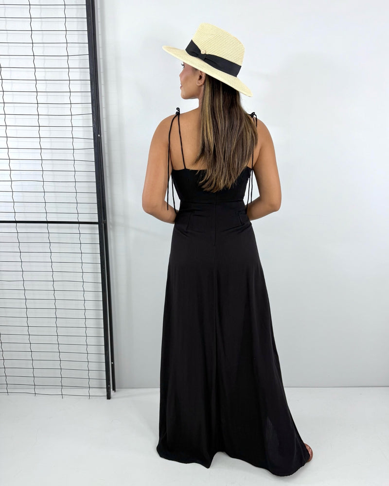 Vestido Drica Longo - Preto