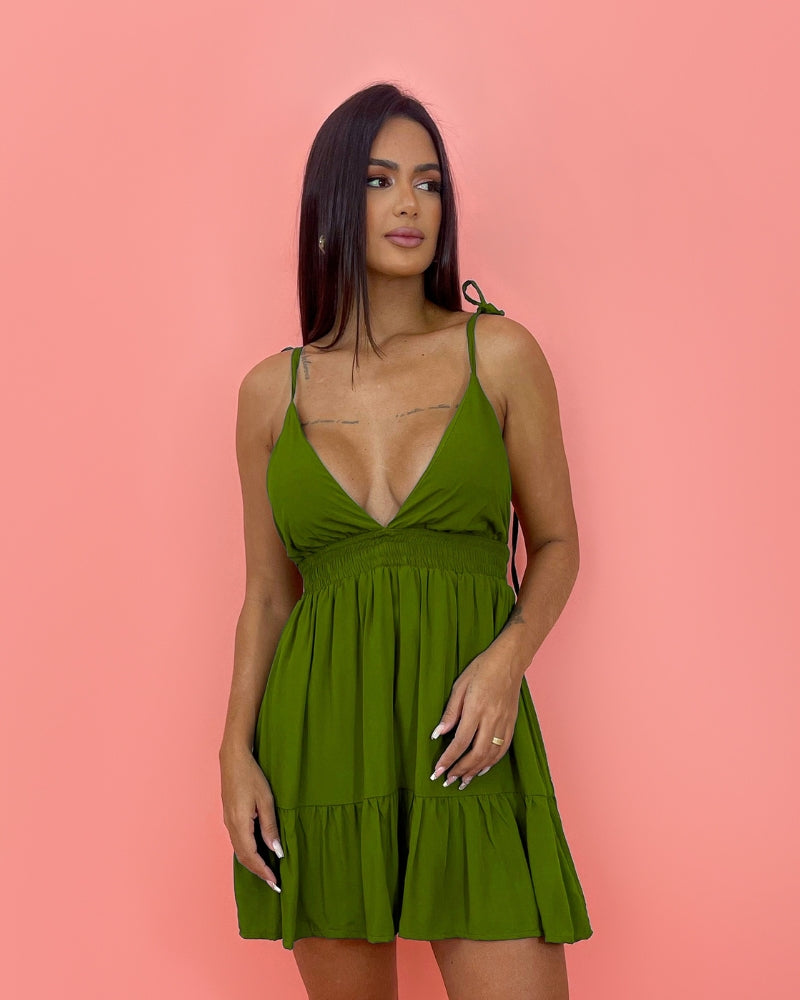 Vestido Valentina - Verde Sálvia