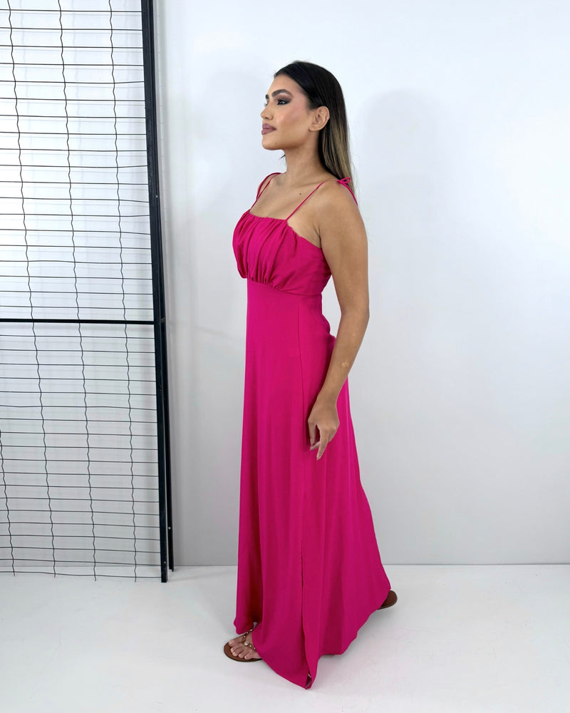 Vestido Drica Longo - Pink