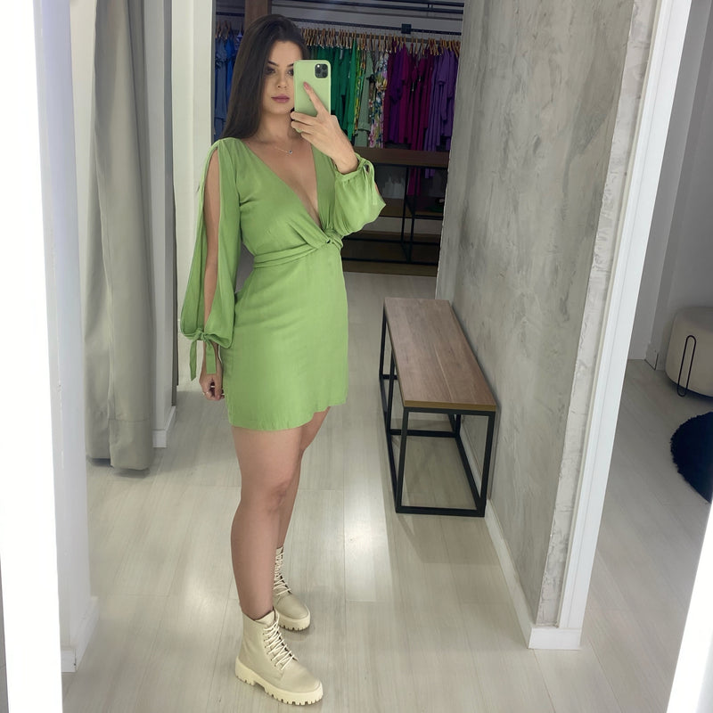 Vestido Marília - Folhagem
