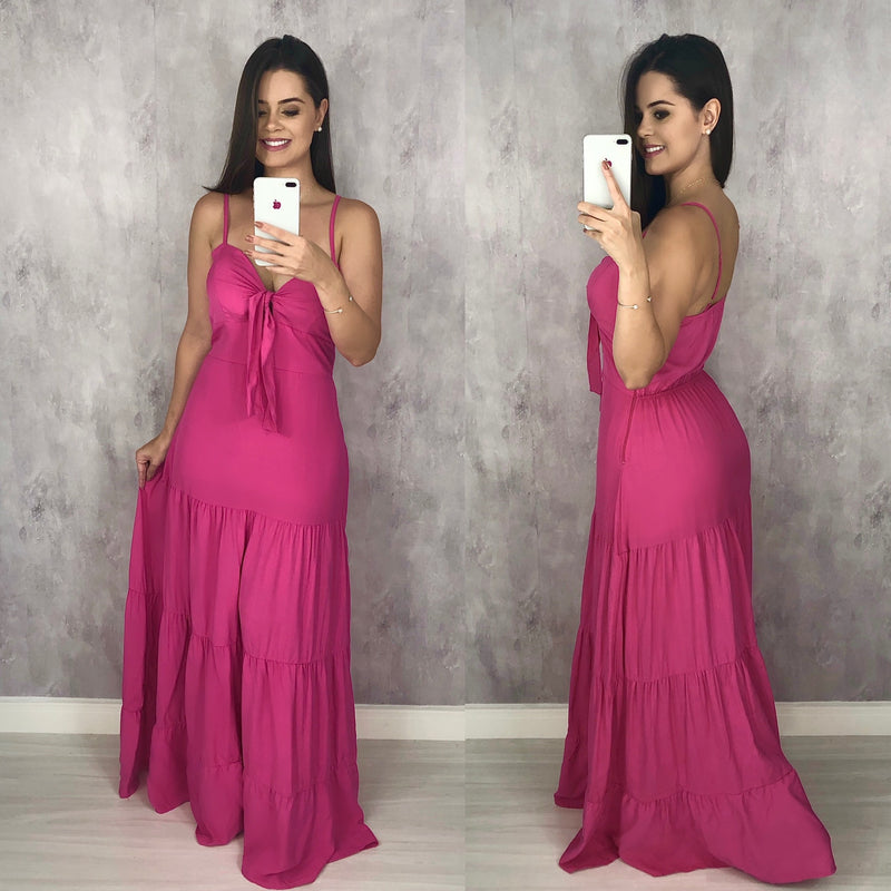 Vestido Camila - Rosa Chiclete