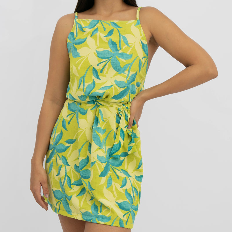 Vestido Paula - Floral Verde