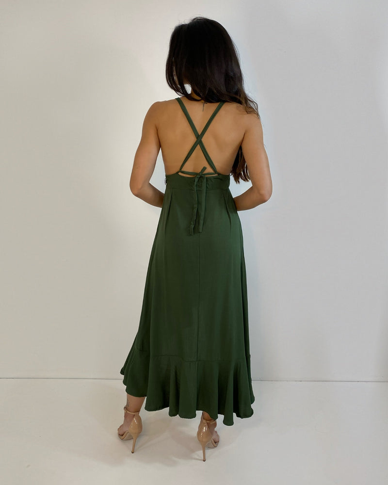 Vestido Zaya - Verde Militar