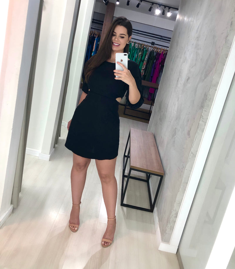 Vestido Thainá - Preto