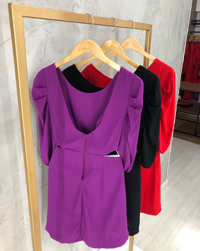 Vestido Thainá - Preto