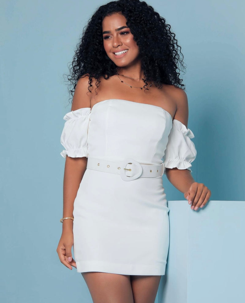 Vestido Mariane Ombro a Ombro - Branco