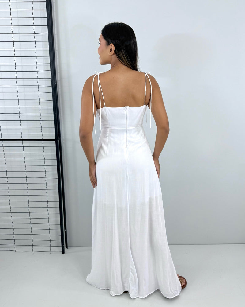 Vestido Drica Longo - Branco