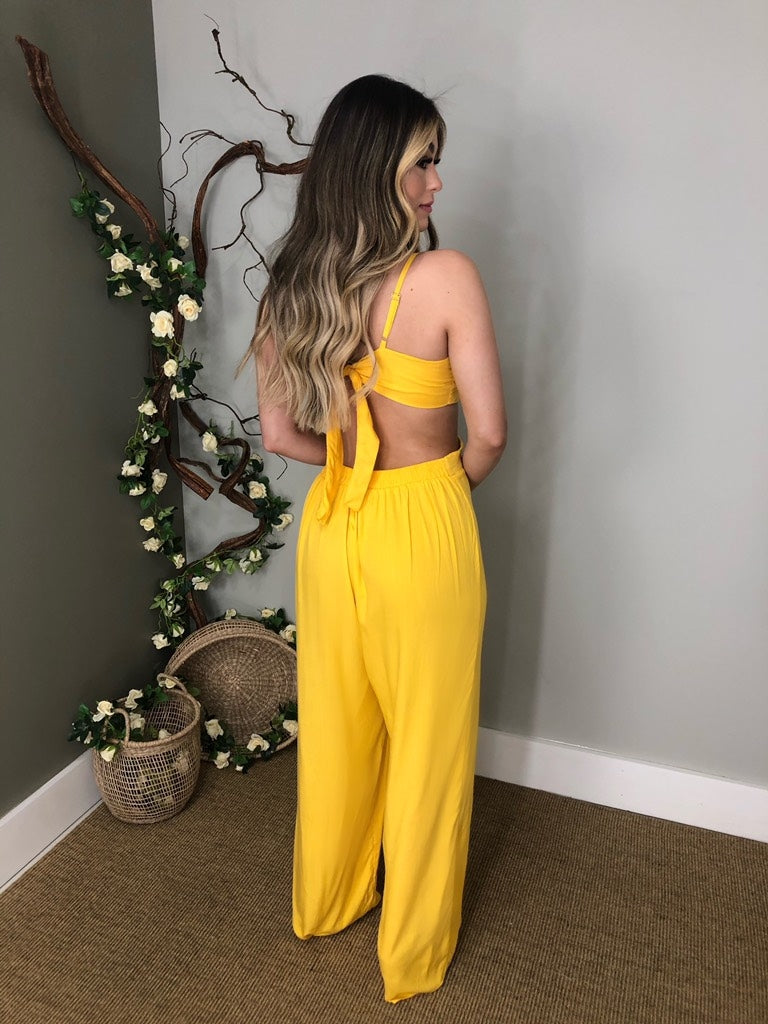 Macacão Rebeca - Amarelo