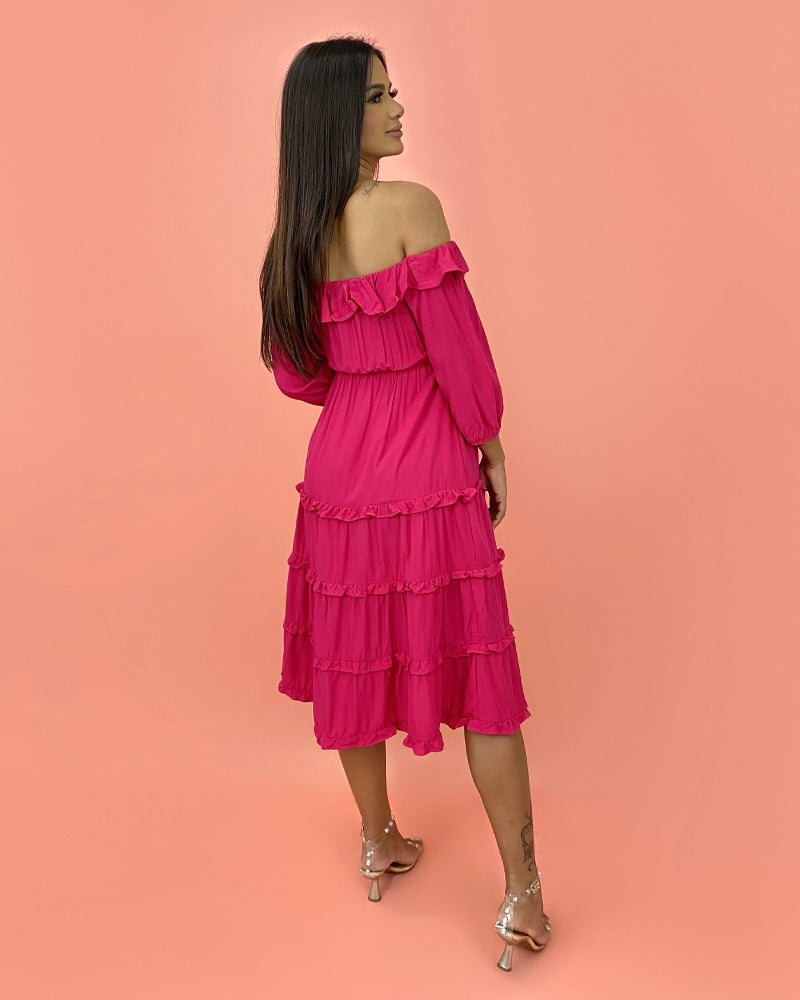 Vestido Angélica - Pink