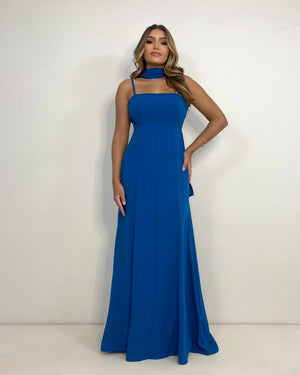 Vestido Lina - Azul Petróleo