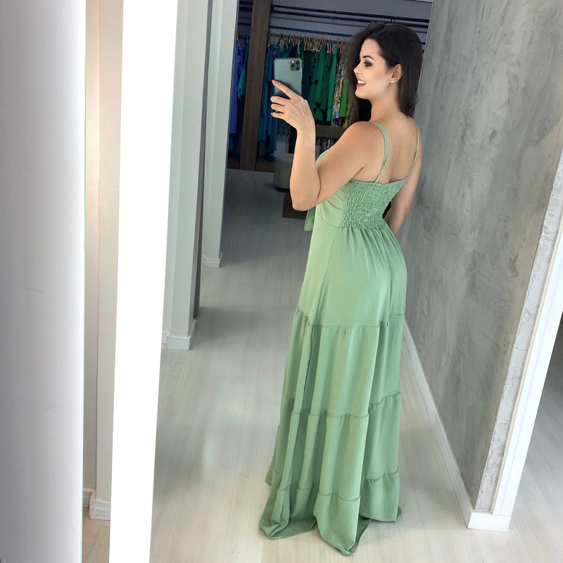 Vestido Camila - Folhagem