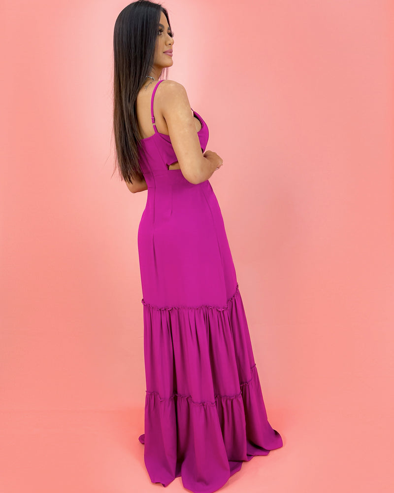 Vestido Laise - Fúcsia