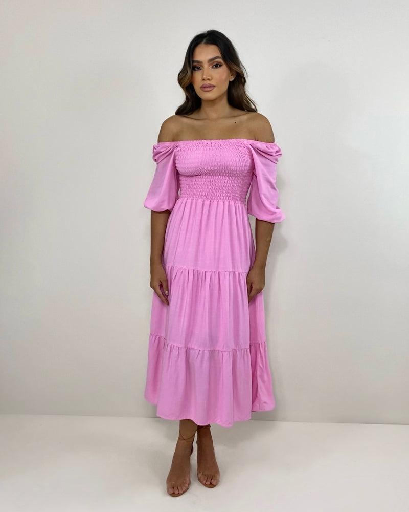 Vestido Juliana - Rosa Bebê
