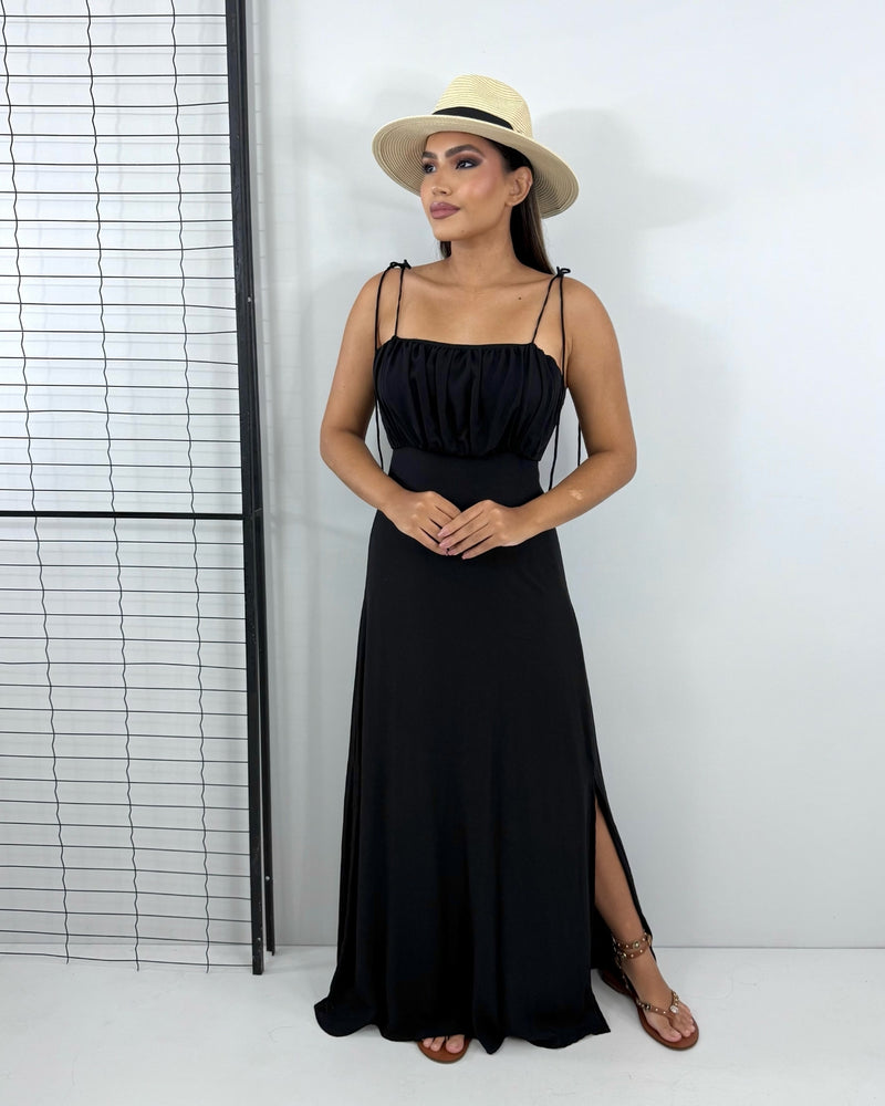 Vestido Drica Longo - Preto