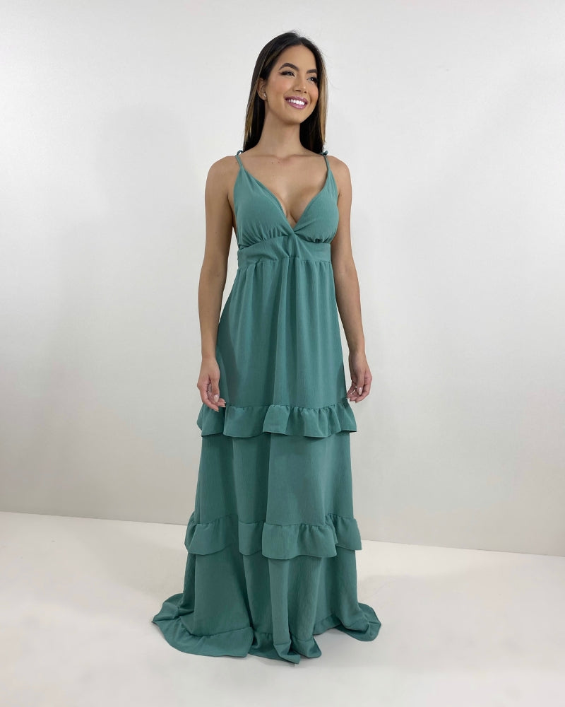 Vestido Elsa - Verde Menta