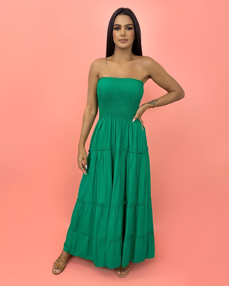 Vestido Gabriela - Verde Bandeira