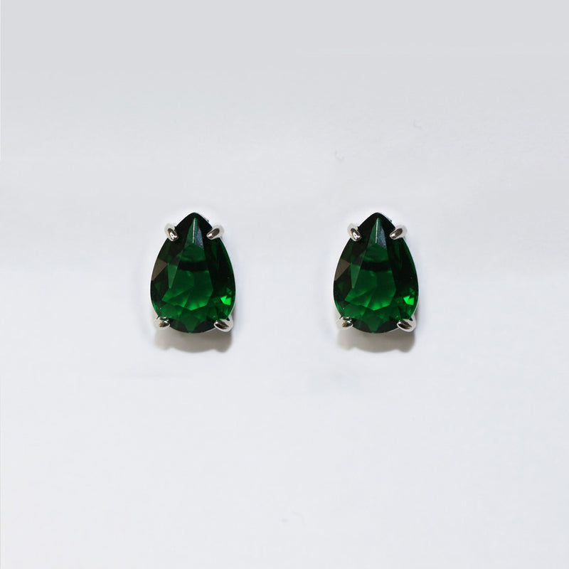 Brinco Pedra Verde Esmeralda