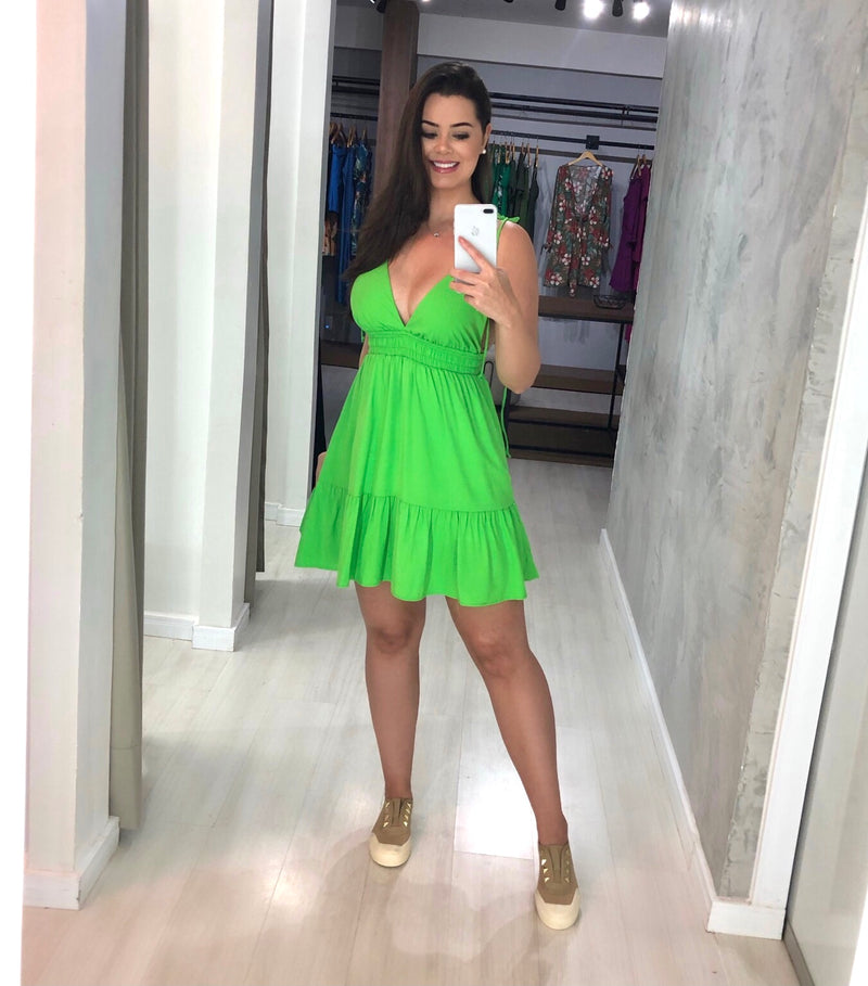 Vestido Valentina - Verde Lima