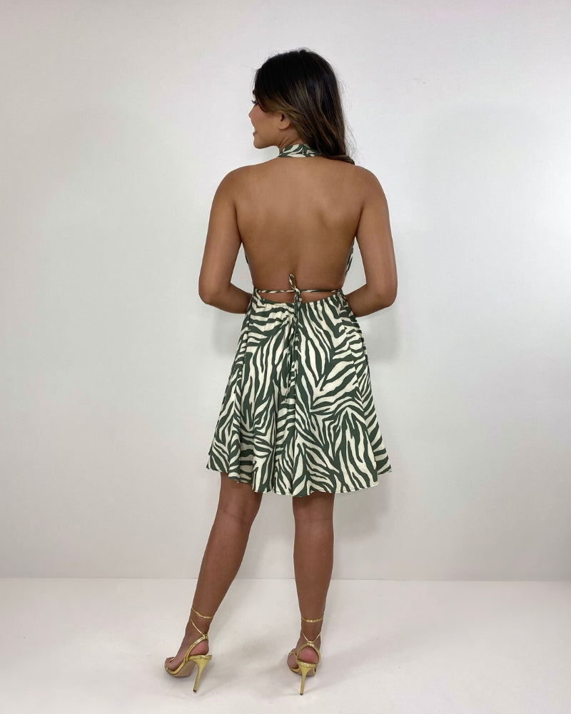 Vestido Marisa - Zebra Verde