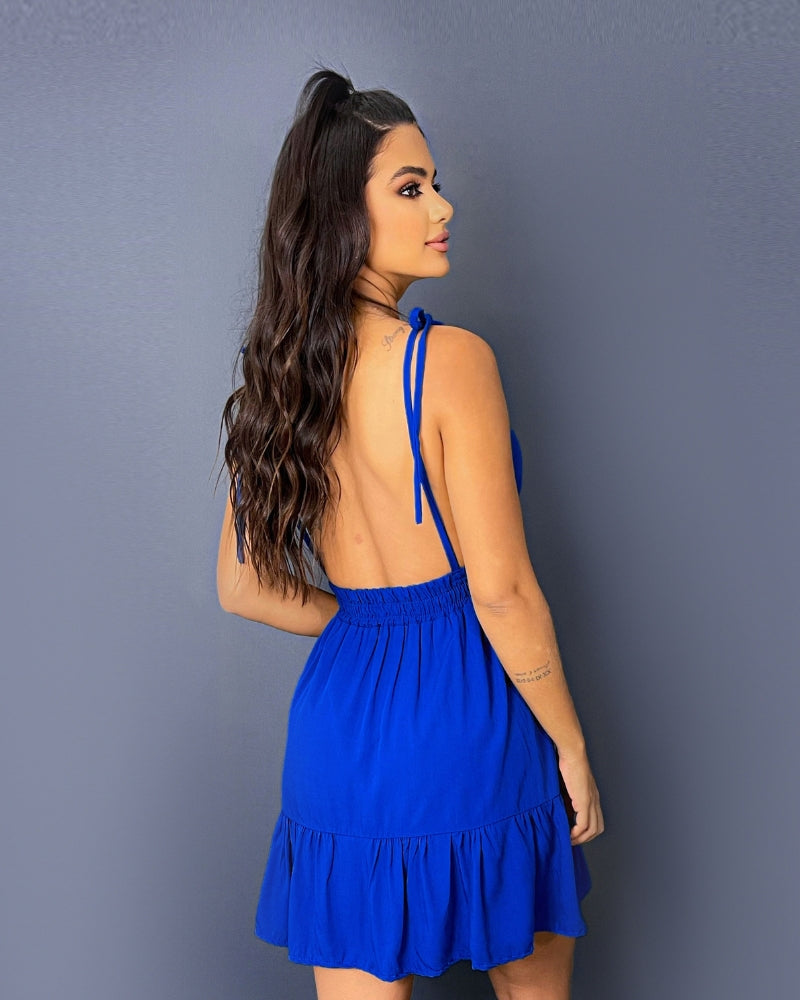 Vestido Valentina - Azul Royal