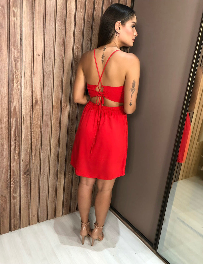 Vestido Carolina - Vermelho