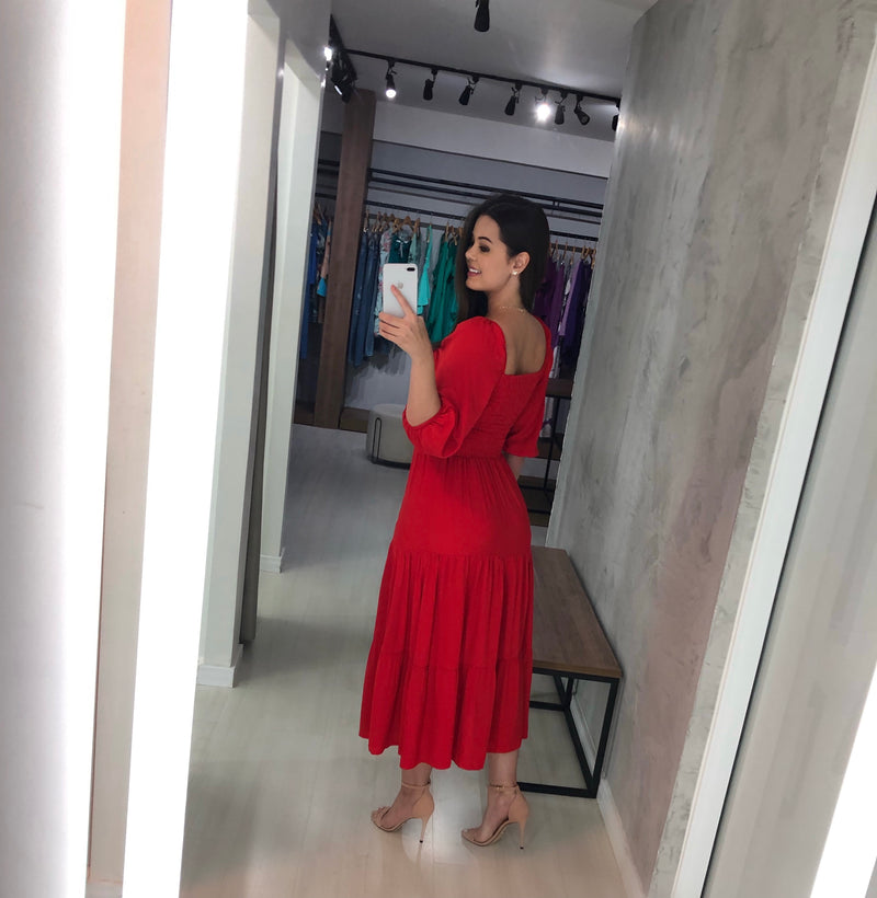 Vestido Juliana - Vermelho