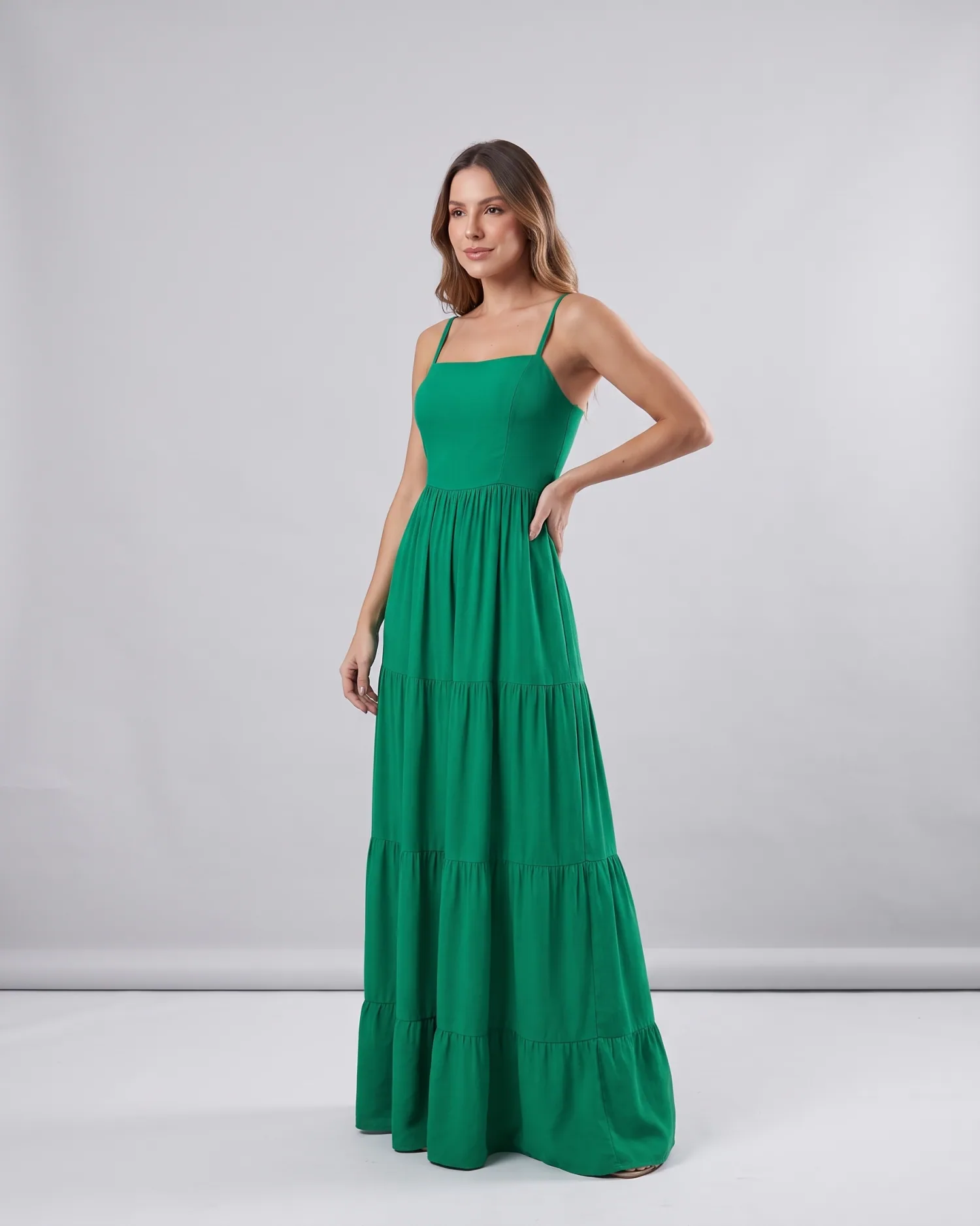 Vestido Miriam Verde Bandeira Closet RC