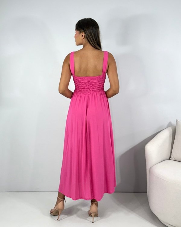 Vestido Samanta - Rosa Chiclete - Imagem 4