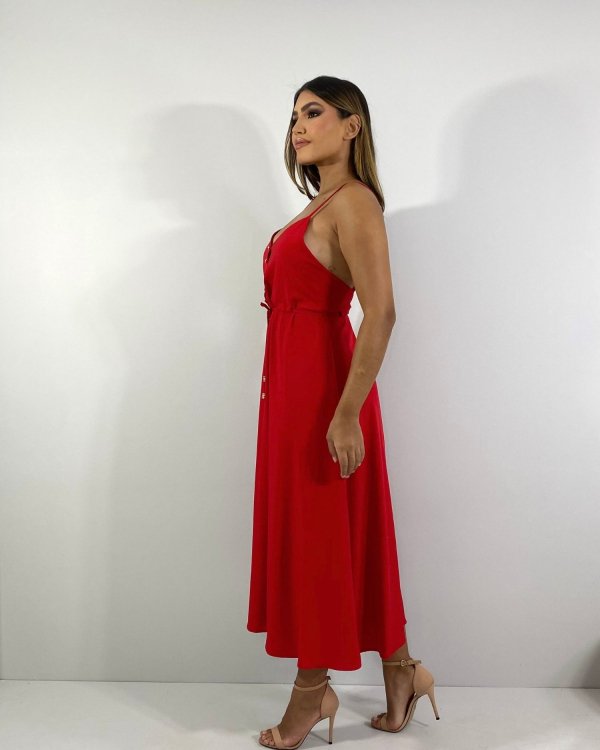 Vestido Felícia - Vermelho - Imagem 3