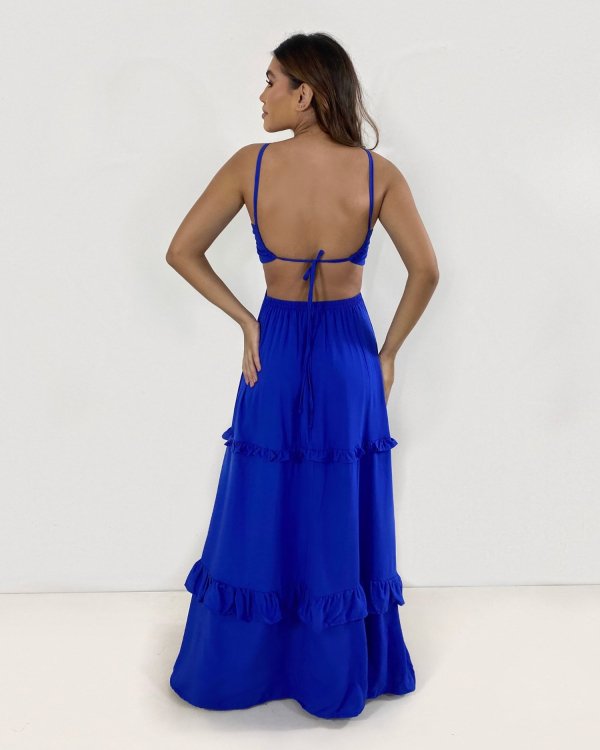 Vestido Michelle - Azul Royal - Imagem 2