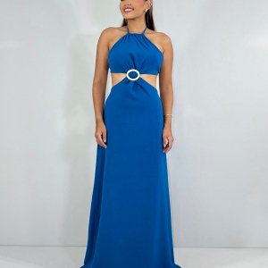 Vestido Melinda - Azul Petróleo - Image 1