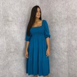 Vestido Juliana - Azul Petróleo