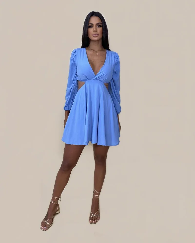 Vestido Leona - Azul Claro