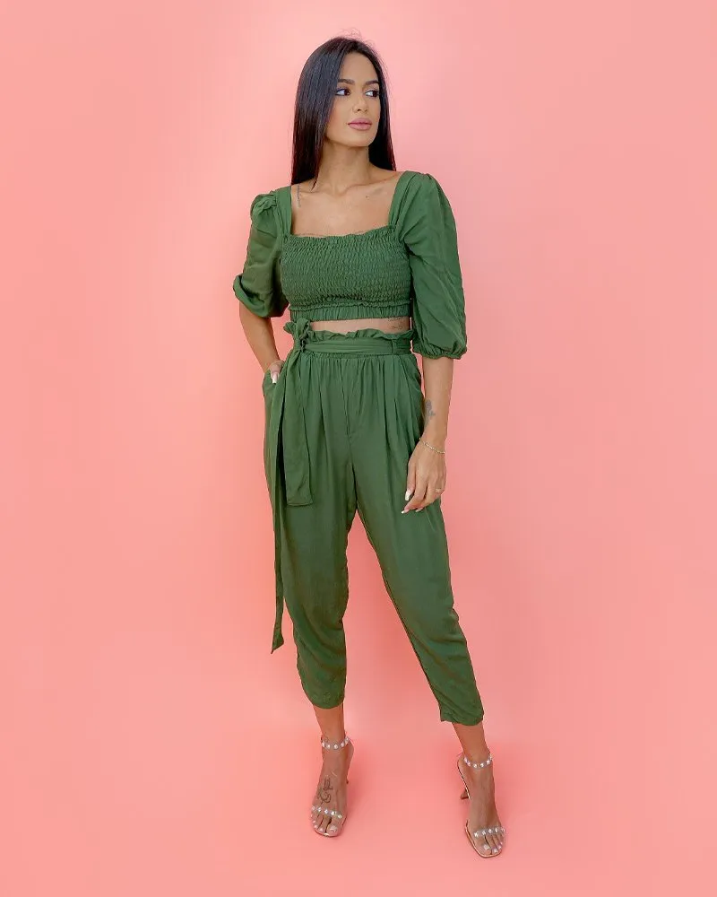 Conjunto Cíntia - Verde Militar